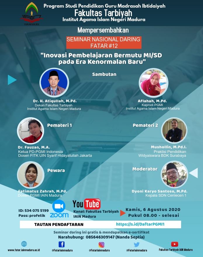 Seminar Daring Fatar #12 Prodi PGMI IAIN Madura